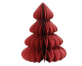 Roter papier honigwaben weihnachtsbaum dekoration 48x60cm für festlichen raumschmuck