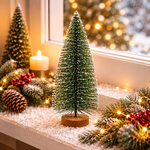 Weihnachtsbaum 25cm mit Schnee