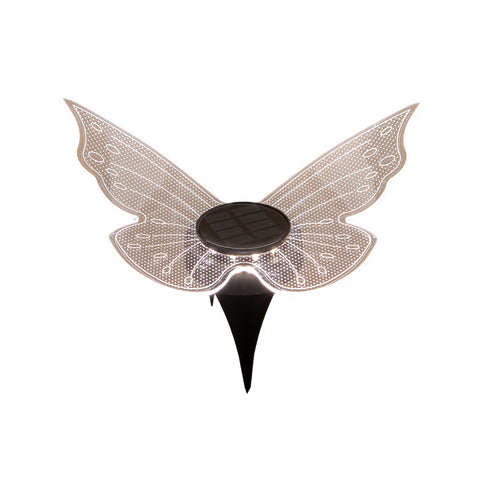 SOLAR SCHMETTERLING ACRYL 12LED 25X19CM WARMWEISS