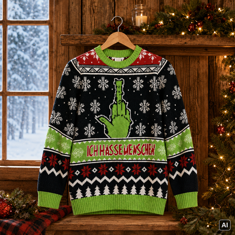 Strickpullover für Herren "Festtagsmuffel"