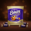 Cadbury eclairs 230g pack mit 50 stück original schokoladenbonbons in lila und goldfolie verpackt