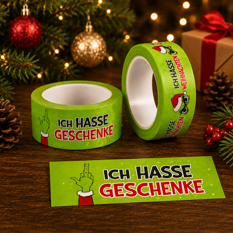 Paket- und Klebeband 20mx48mm"Festtagsmuffel"