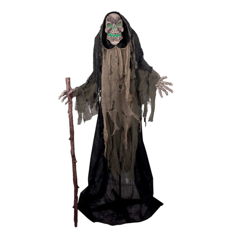 Animierter Skelett-Sensenmann 158 cm Halloween Ptit Clown
