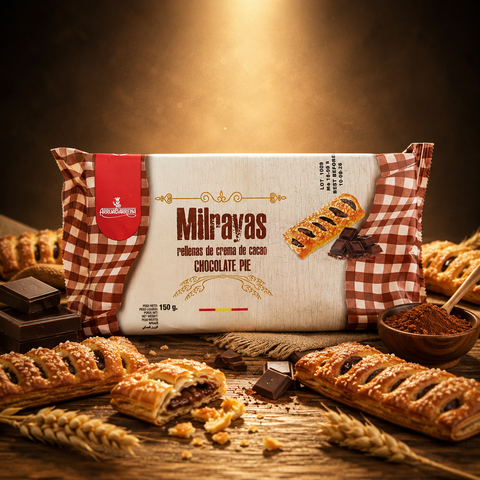 Milrayas Schoko 150g Knuspriges Blätterteig Gebäck