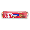 Rote und weiße nestlé kitkat chunky mix schachtel mit braunen beigen und goldenen akzenten 244g