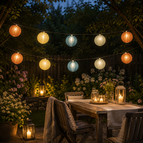 Solar-Lichterkette "Lampion" 10 LED / 4.5 m