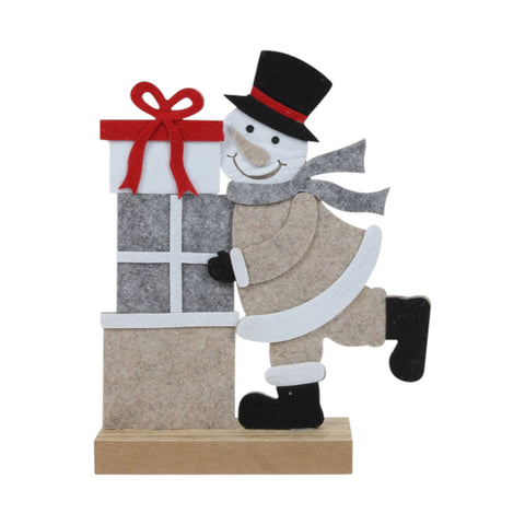 Weihnachtsmann/Schneemann Geschenkfilz 2