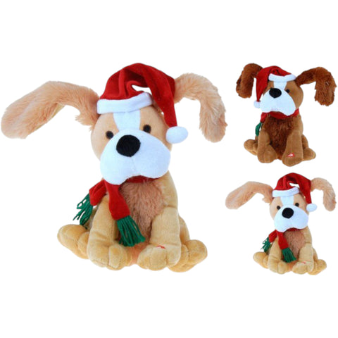 Weihnachtshund M/Musik 2Sort
