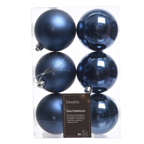 Kugeln polystyren mix nachtblau 8cm