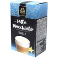 Bardollini latte macchiato vanillie 100g kaffeekapseln mit blauer und schwarzer verpackung und goldenen mustern