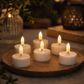 6er  Set LED-Teelichter weiß 4,7x3,8 cm – Lifestyle Home & Garden