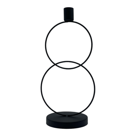 Kerzenhalter schwarz 28cm Dekoration Decoris