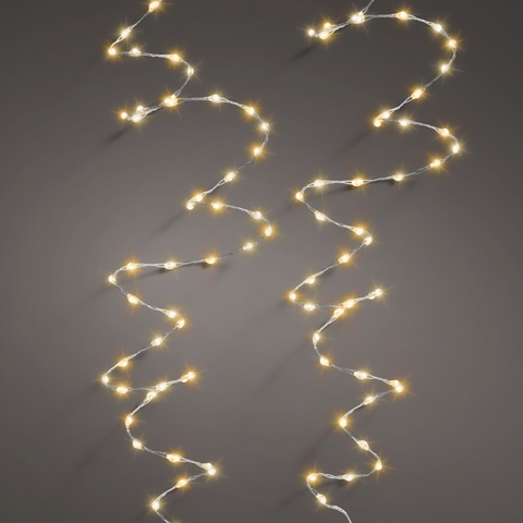 378LED-Mikrokette Twinkle 6m gold/ww/klw