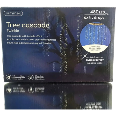 LED-Kaskade warmw/schw 480L 200cm -