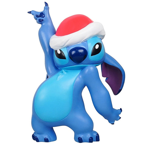 3D Seasonal Statue Stitch with santa hat