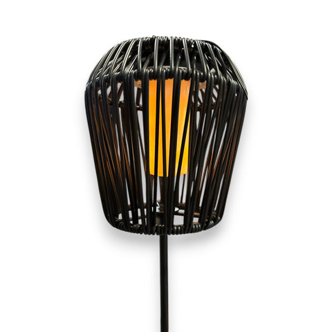 Solar Stabbeleuchtung Flacker-Effekt schwarz