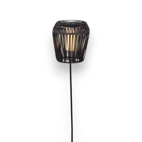 Solar Stabbeleuchtung Flacker-Effekt schwarz