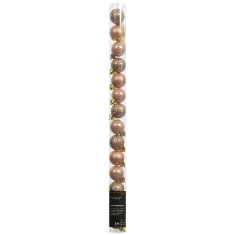 Kugeln polystyren mix peach pearl 3cm