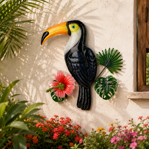 Pro Garden Wanddekoration Tropische Vögel 33cm