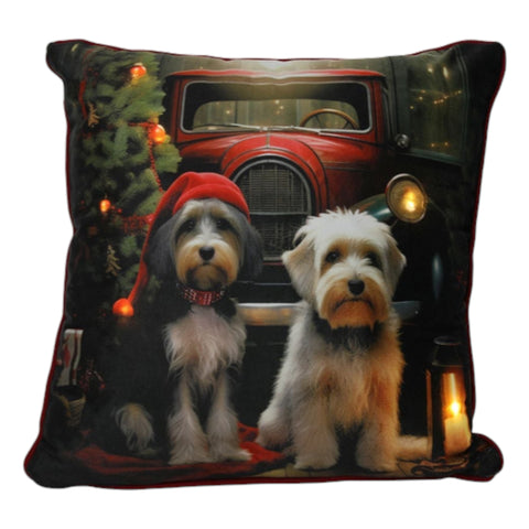 Kissen 40x40cm 6LED 'Dogs'