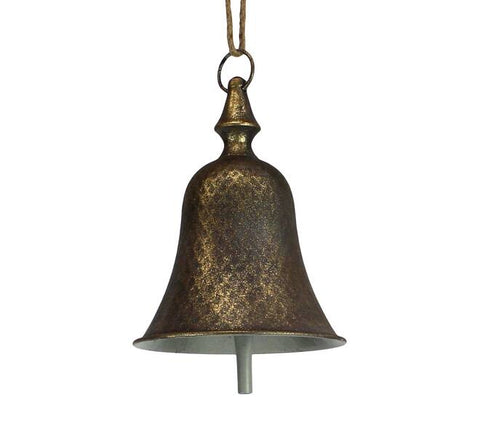 Glockenanhänger aus Metall 18x18x23cm gold