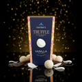 Favoras vanilla creme weiße schokoladen-trüffel in 100g box mit verzierten gold und rosa bordüren