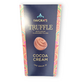Favora´s cacao creme truffle 100g schokoladenriegel mit kakaocreme und paisleymuster in dunkelblauer folie