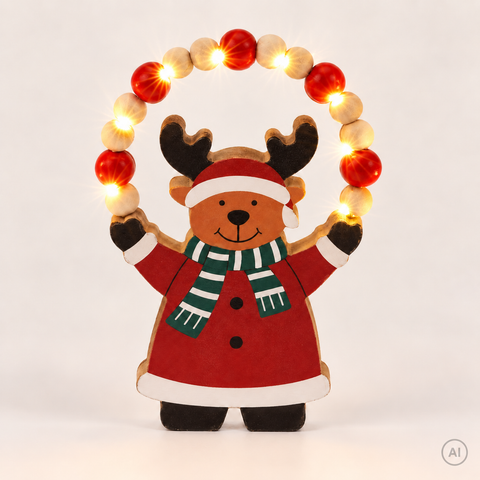 Weihnachtsfigur 8 LED 20cm 3so