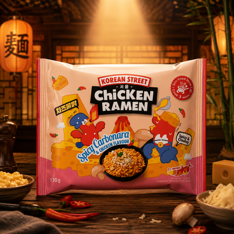 Korean Street Chicken Ramen Spicy Carbonara 130g – Lifestyle Home & Garden