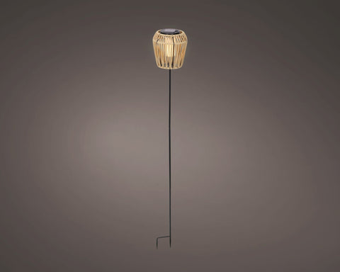 Solar Stabbeleuchtung wicker Flacker-Effekt