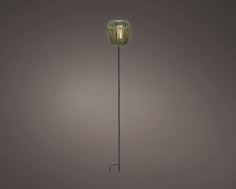 Solar Stabbeleuchtung wicker Flacker-Effekt