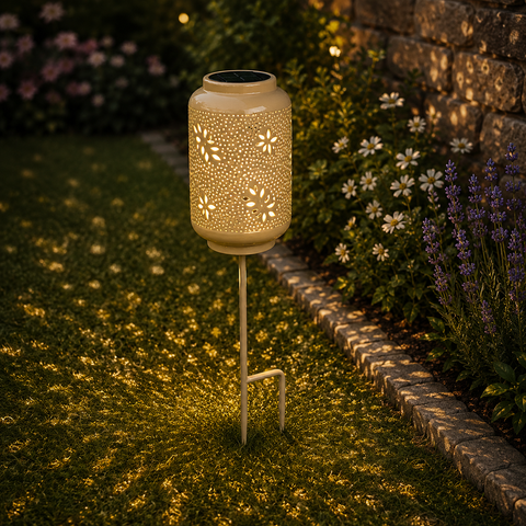 Premium Solarlaterne "Lichterspiel" auf Stick