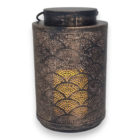 LED Outdoor Laterne Cordel 15x25cm schwarz