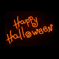 Neonleuchte "Happy Halloween" 60x30 cm