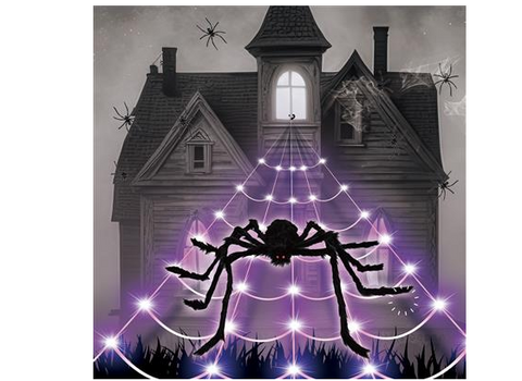 LED-Spinnennetz Outdoor mit Spinne 5 m
