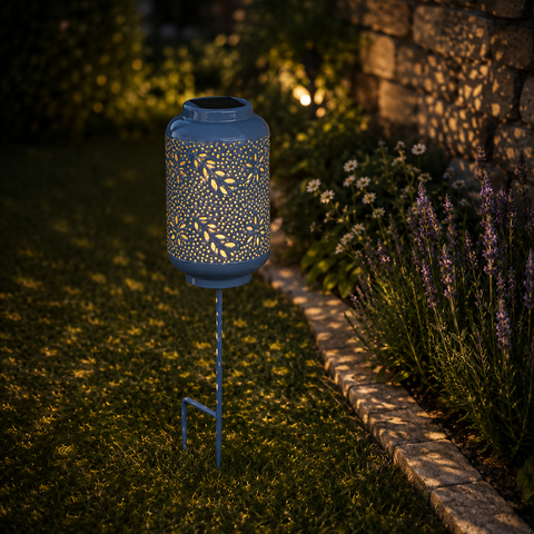 Premium Solarlaterne "Lichterspiel" auf Stick