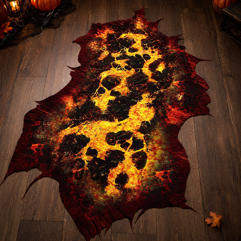 Halloween Bodenaufkleber "Lava" 30x90 cm