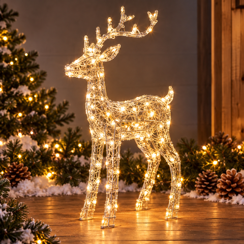 LED Rentier warmweiss 60 cm