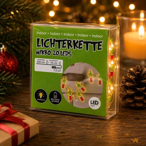 Lichterkette Festtags-Muffel 20LED