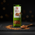 Grüne verpackung von rocco foods aglio olio peperoncino gewürzmischung mit sichtbarem chili inhalt 40g