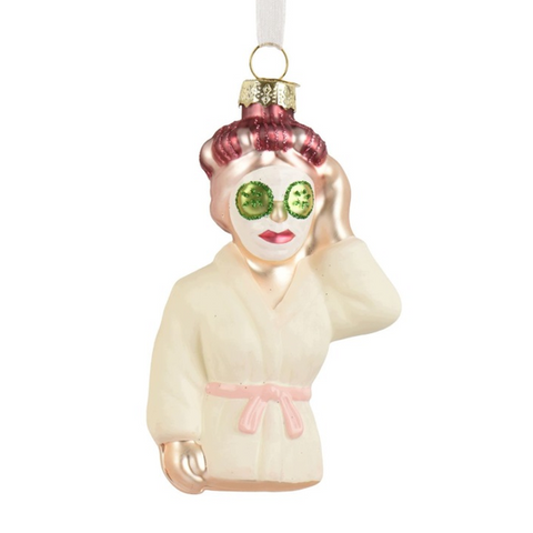 Anhänger Figur Wellness bunt 6,5 × 3,8 × 12,4 cm