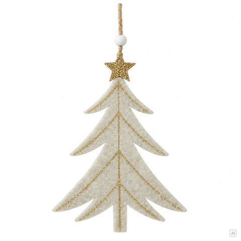 Anhänger Filz Weihnachtsbaum 1x11x18cm