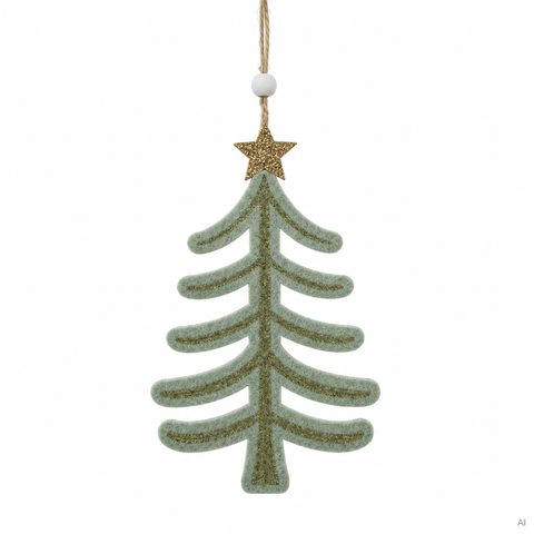 Anhänger Filz Weihnachtsbaum 1x11x18cm