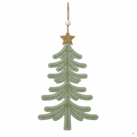 Anhänger Filz Weihnachtsbaum 1x11x18cm