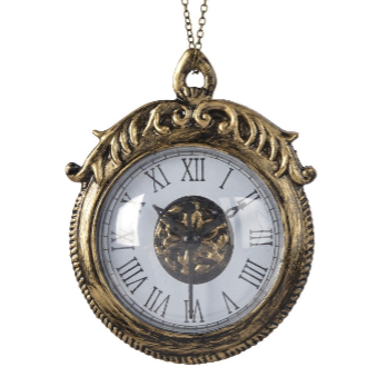 Anhänger Uhr messing 11.5x2.2x13cm
