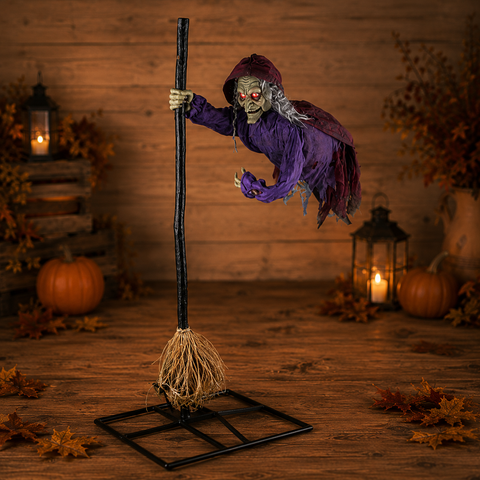 Animatronic "Schwebende Hexe 195 cm"