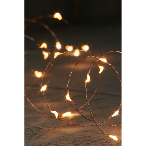 LED Kupferdraht 100L 5m klassischwarm