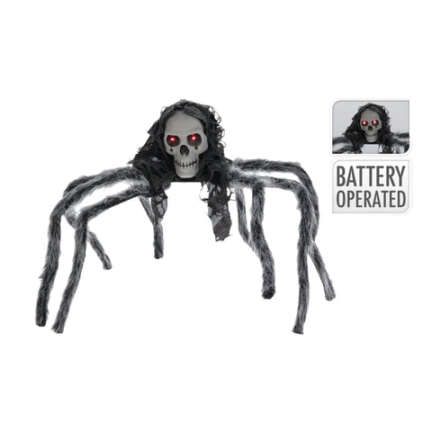 Halloween Spinne mit Skelettkopf