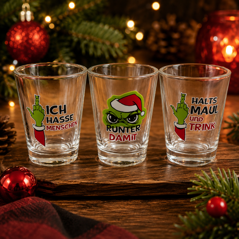 Schnapsglas Festtagsmuffel