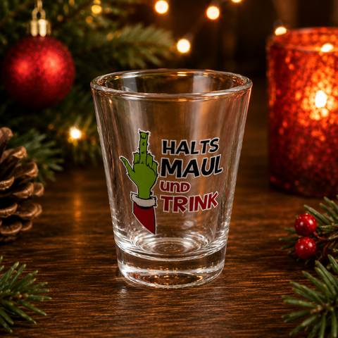 Schnapsglas Festtagsmuffel